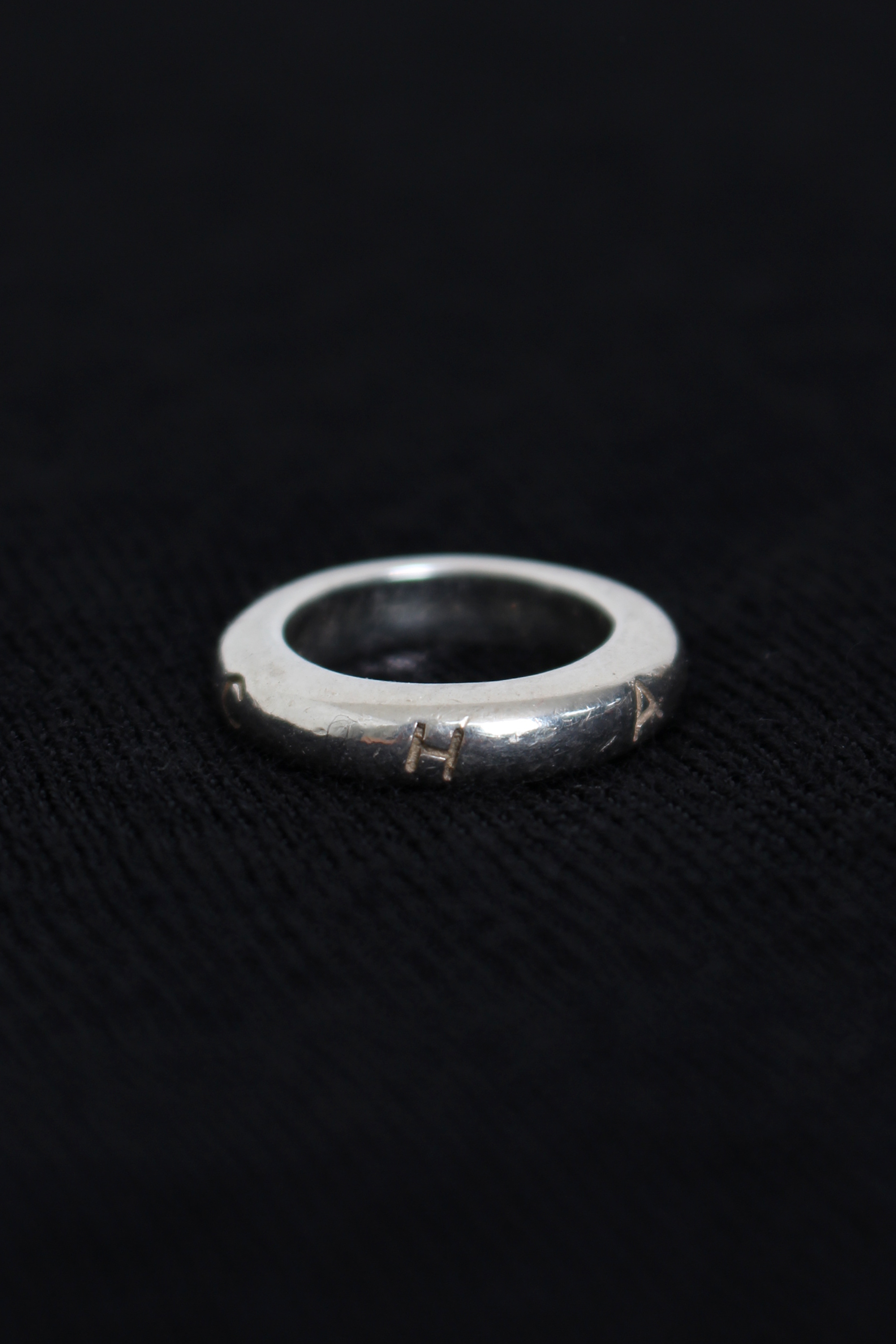 CHANEL Silver 925 letter ring