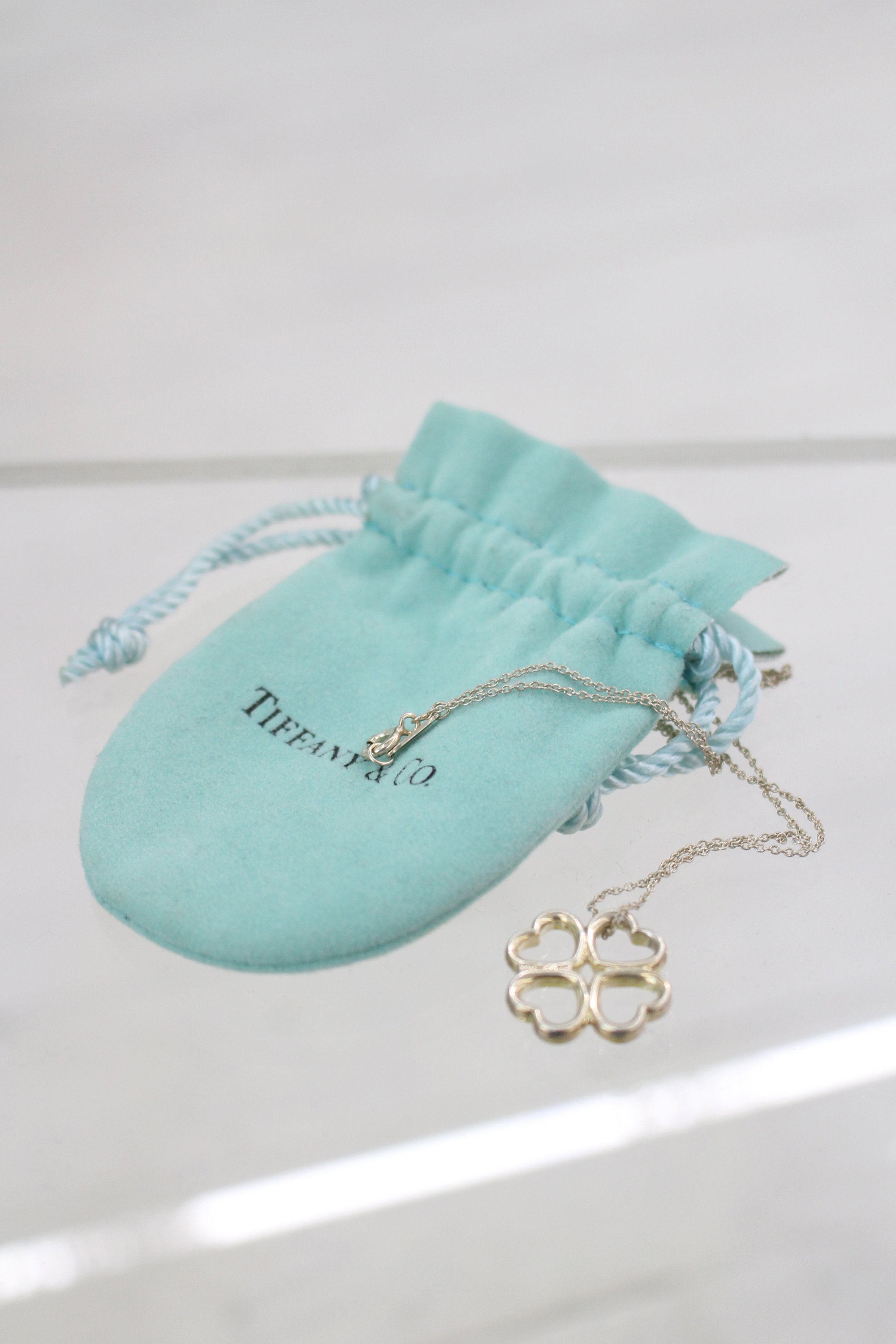 TIFFANY &amp; Co Heart Clover Necklace