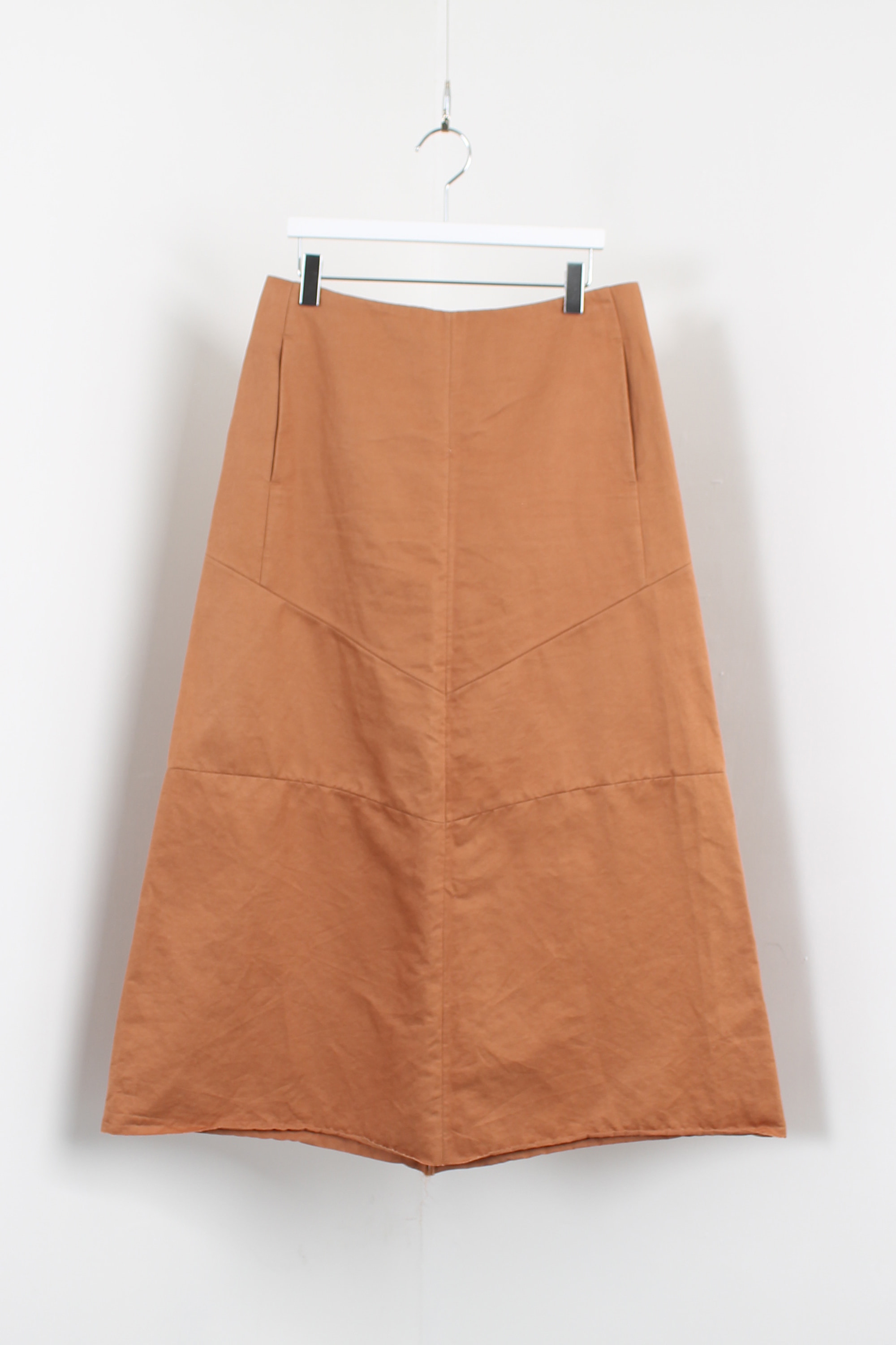 AURALEE washed finx linen skirt