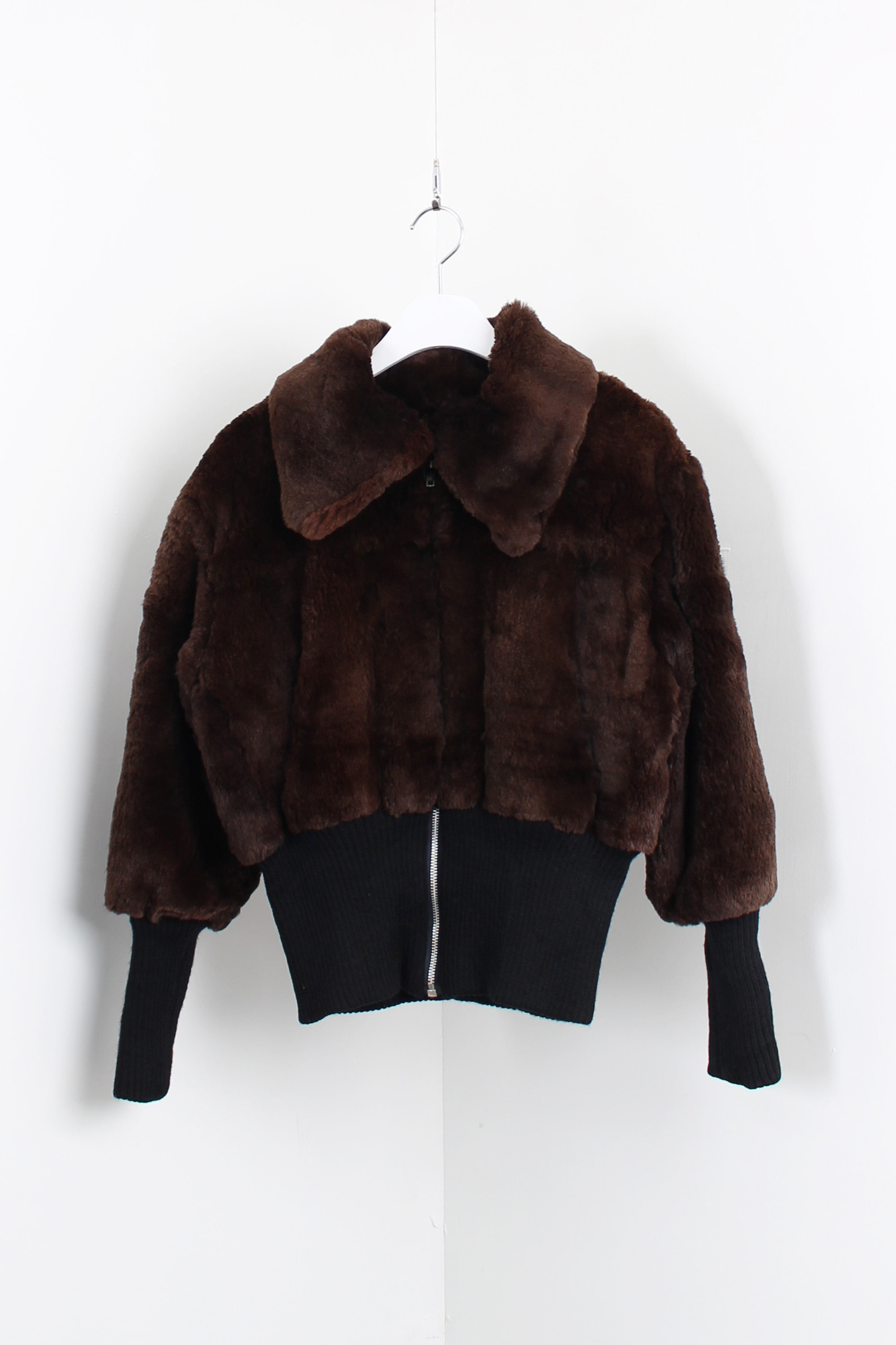 crop fur jacket