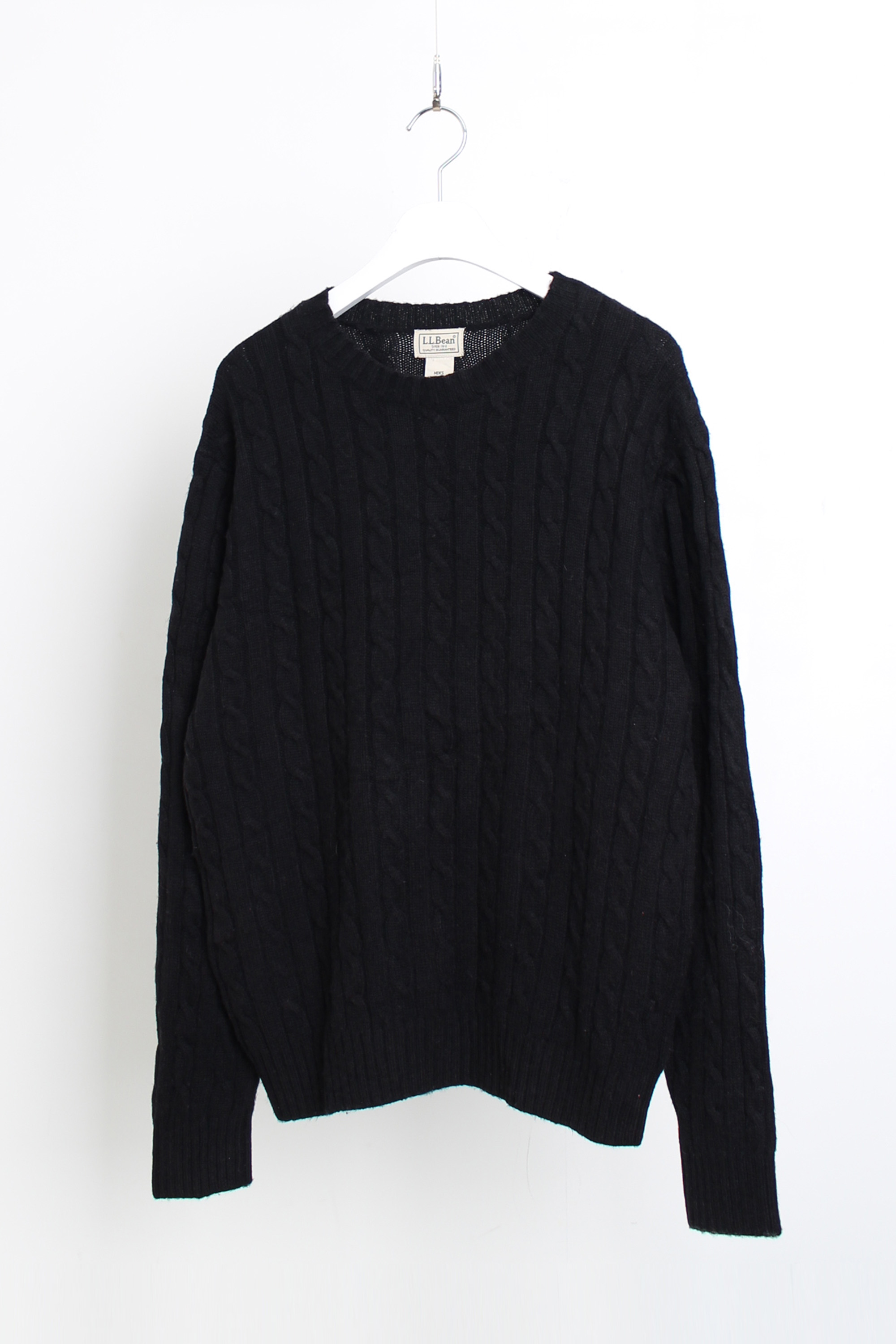 LL BEAN cable knit