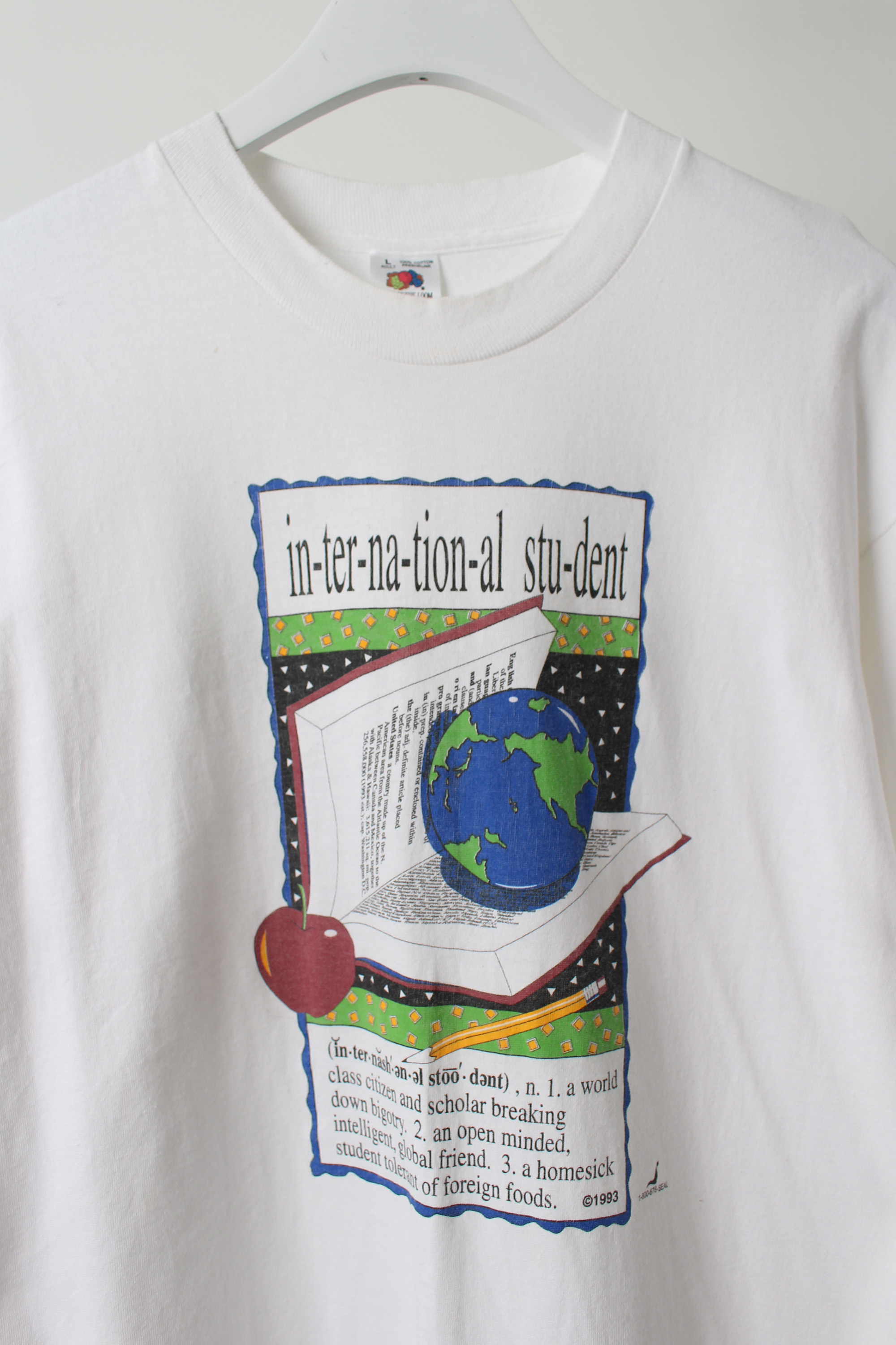 1990&#039;s FRUIT OF THE LOOM t-shirt