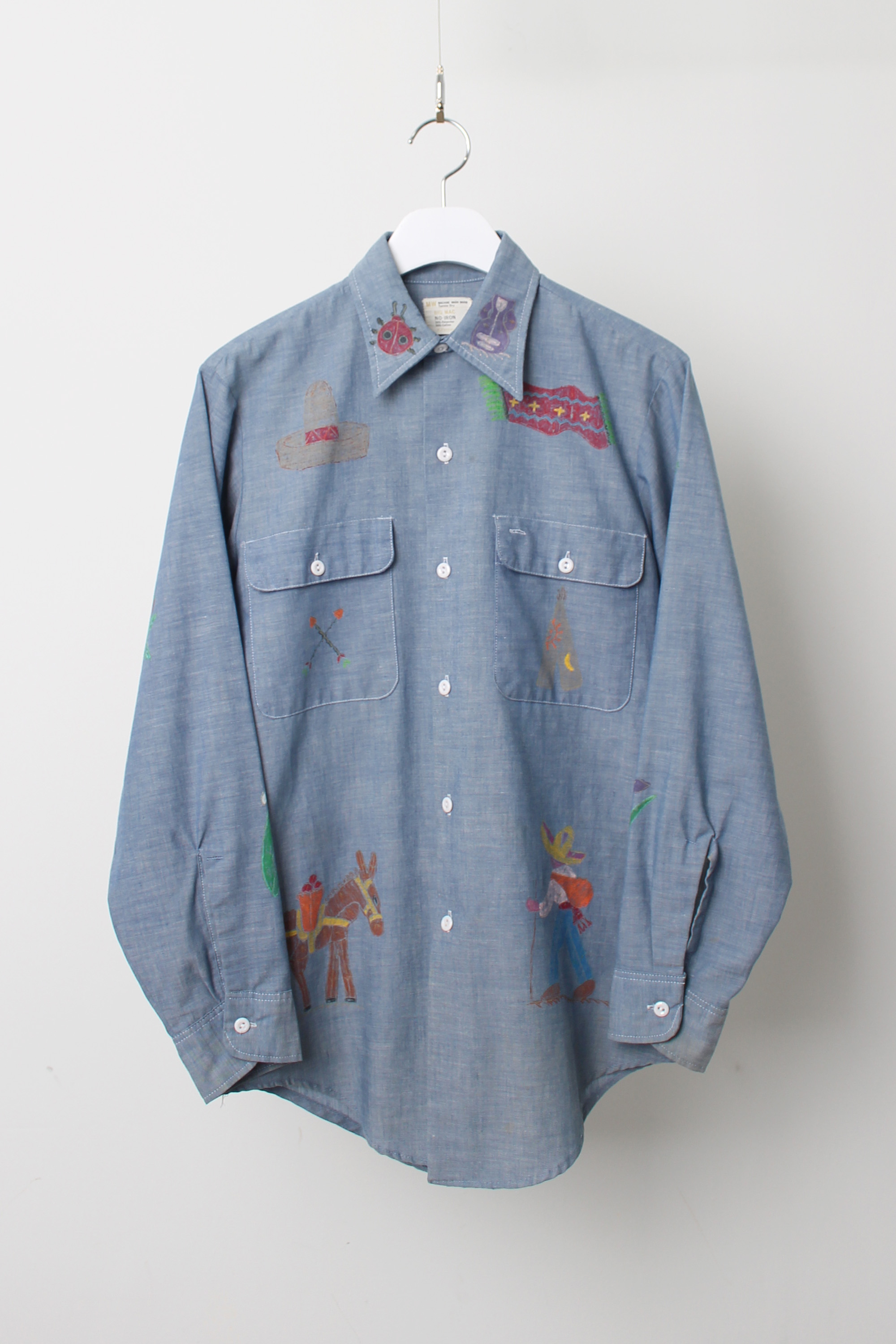 1970&#039;s JC Penney BIGMAC chambray shirt